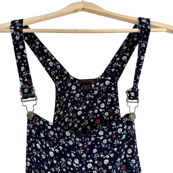 imaginary voyage Pants - Imaginary Voyage Overalls Floral Navy Women's Size Small
